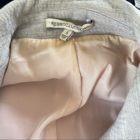 Rebecca Minkoff Contrast Wool Coat - Picture 3 of 3